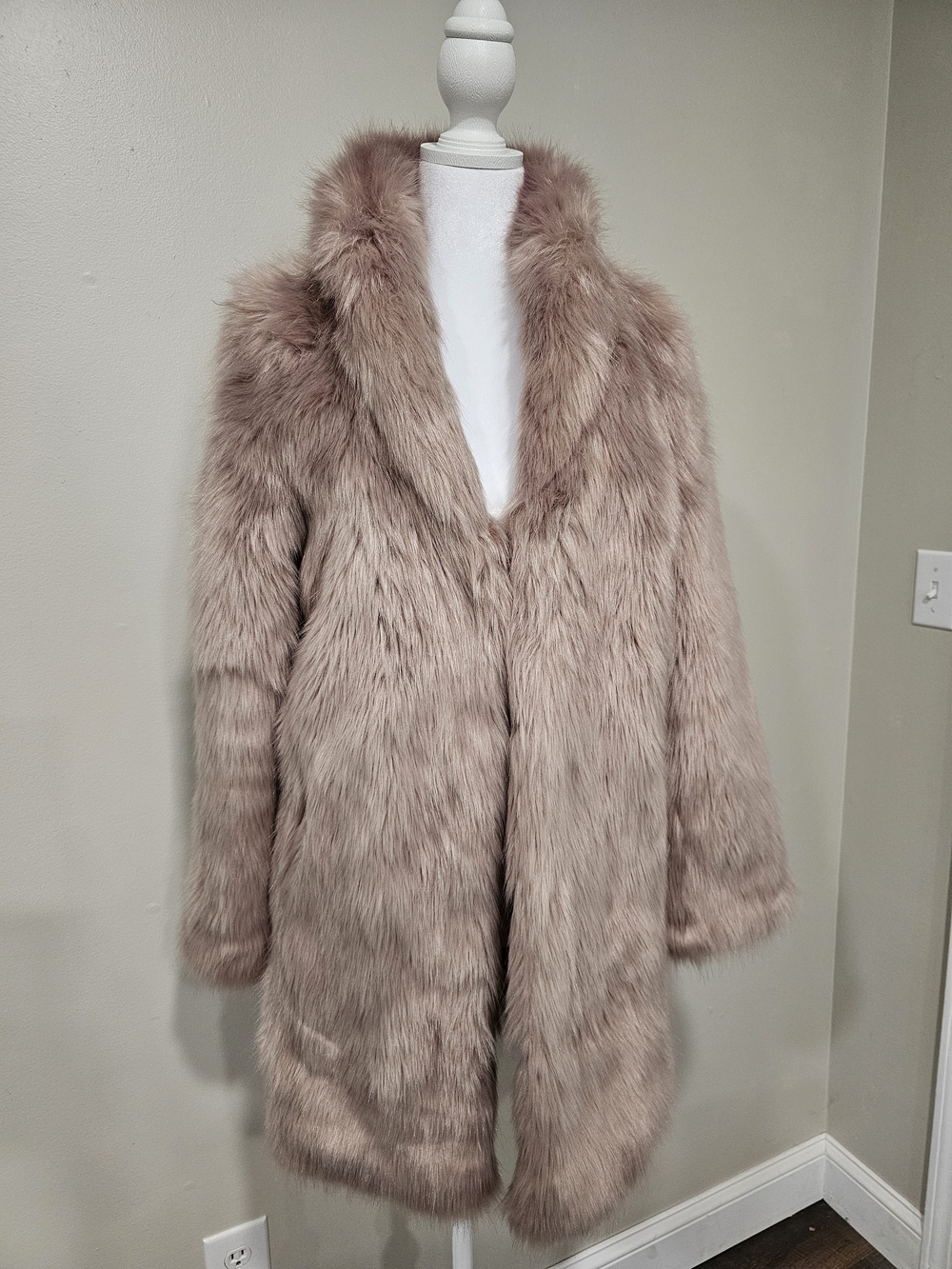 NWT - Express Faux Fur Peacoat